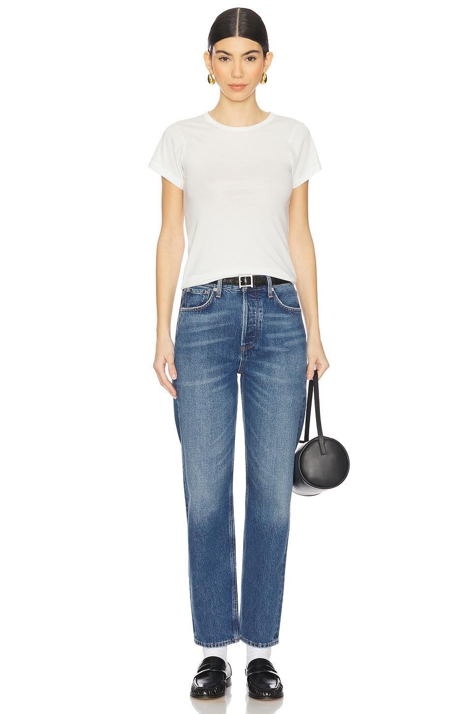 Fitted Crewneck Short Sleeve Top Eterne Product Image