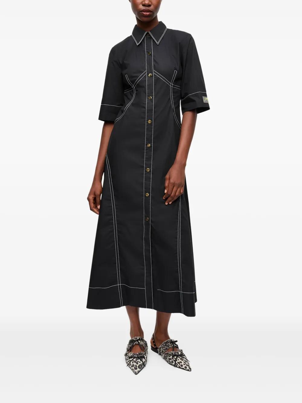 contrasting shirtdress Product Image