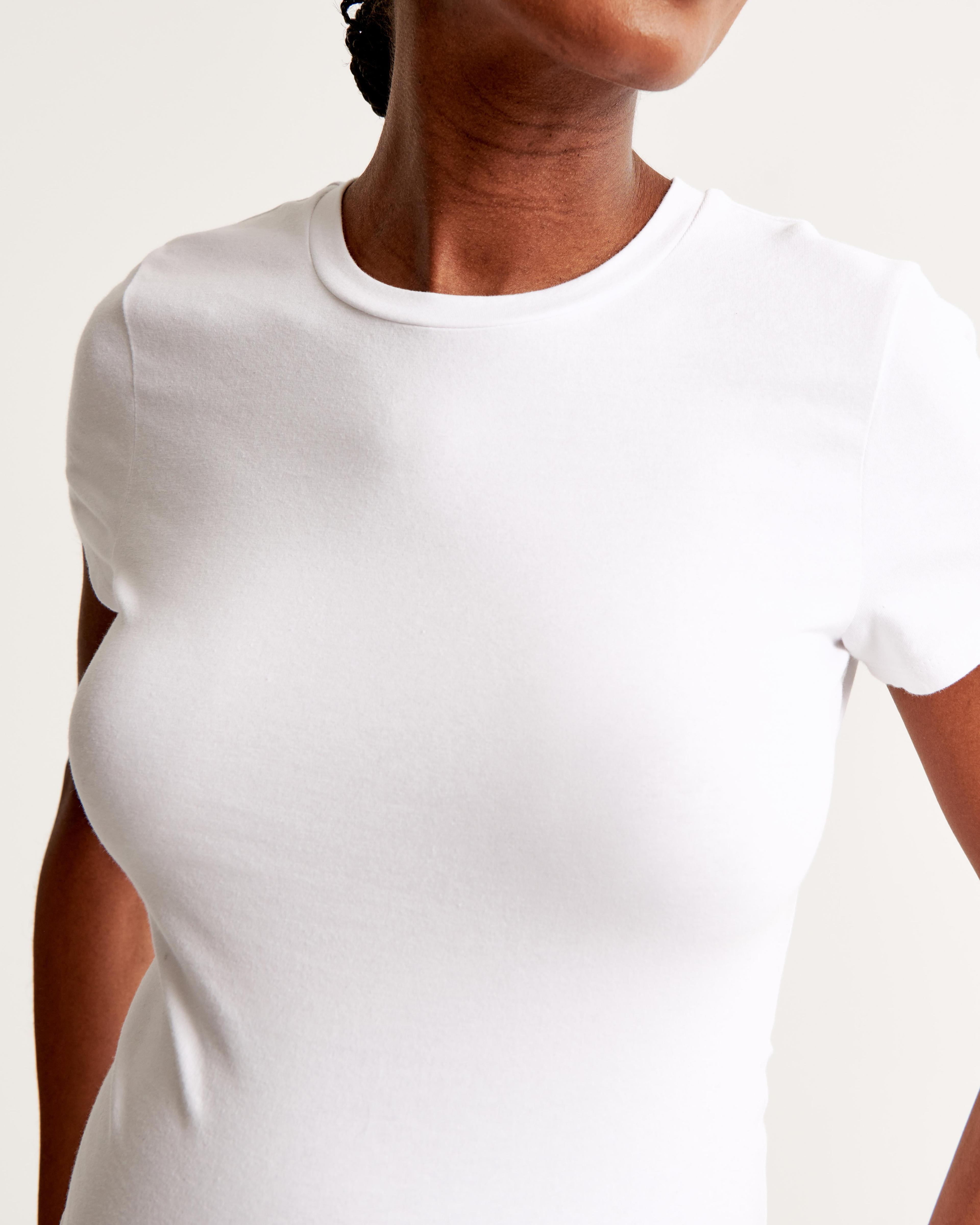 Maternity Short-Sleeve Cotton-Blend Seamless Fabric Tee Product Image