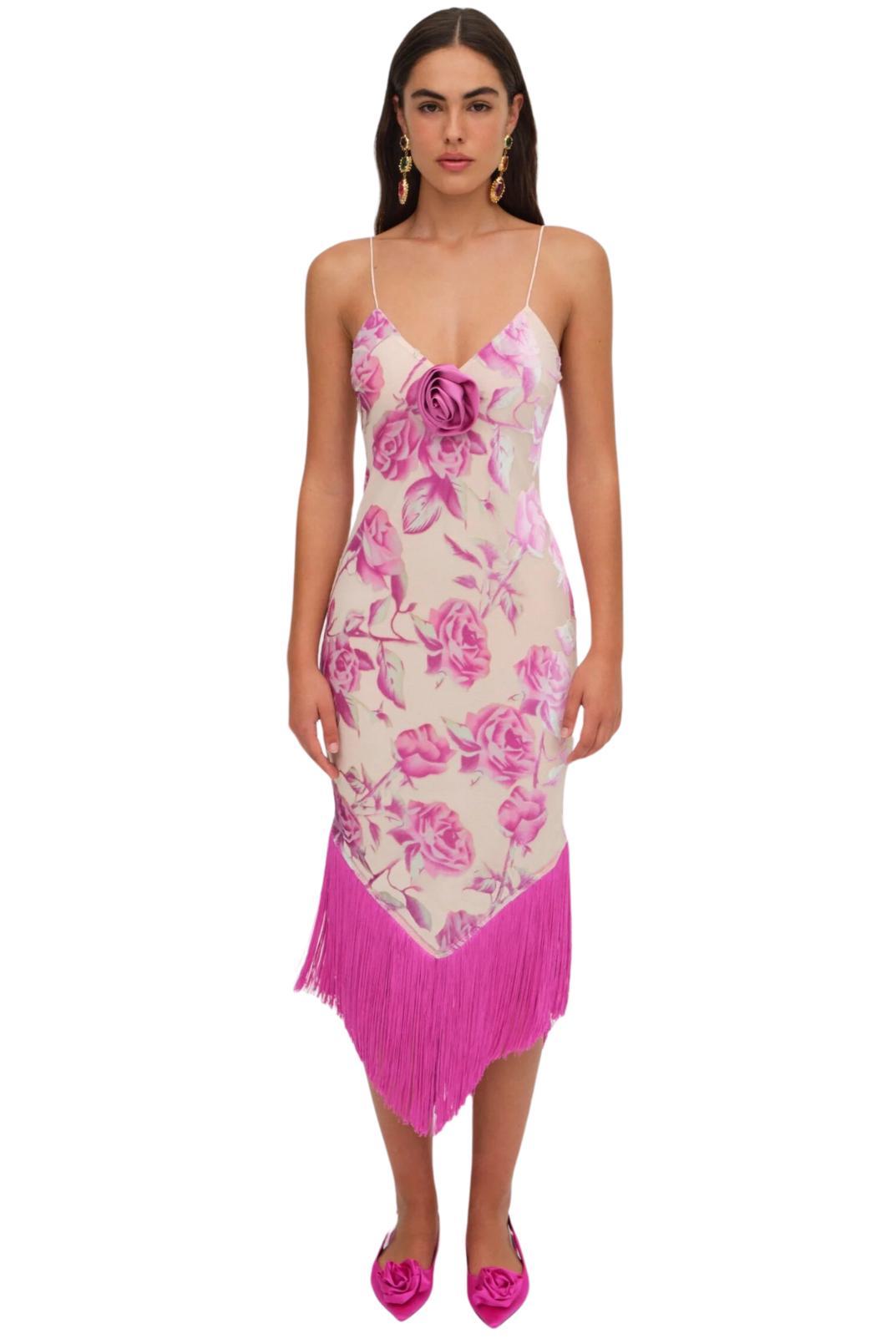 Rori Fringe Midi Dress Product Image