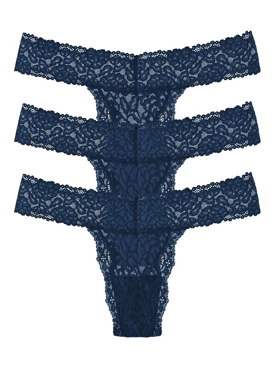 Womens 3-Pack Lace Thongs Product Image