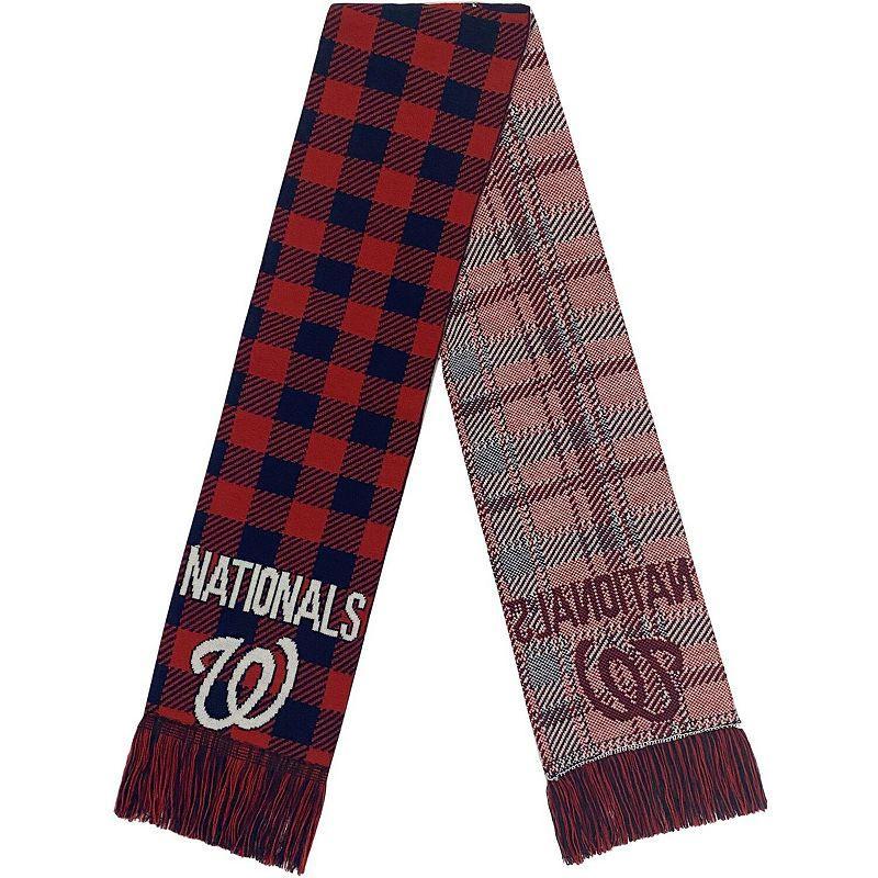 FOCO Washington Nationals Plaid Color Block Scarf Product Image