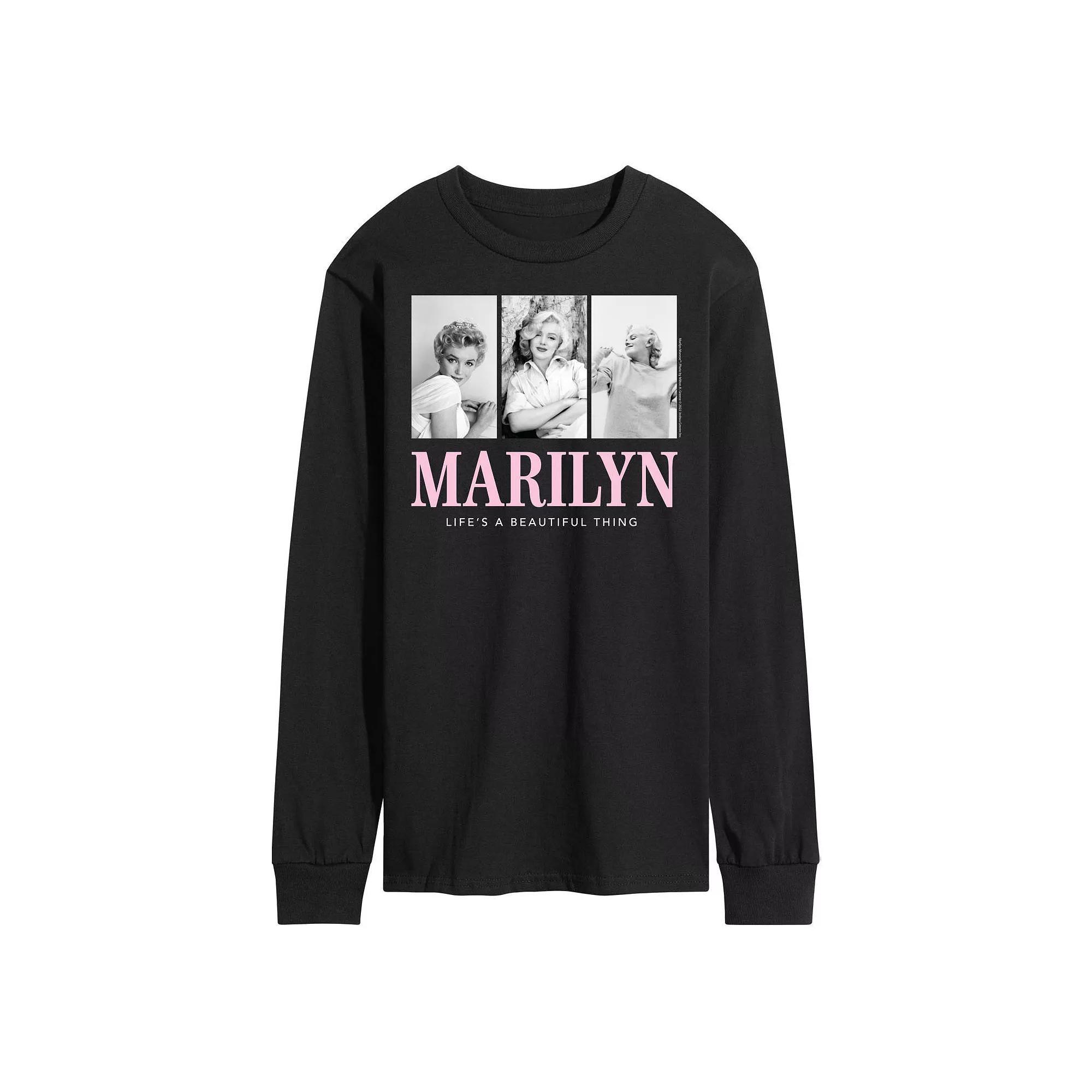 Men's Marilyn Monroe Beautiful Tee, Size: XL, Black Product Image