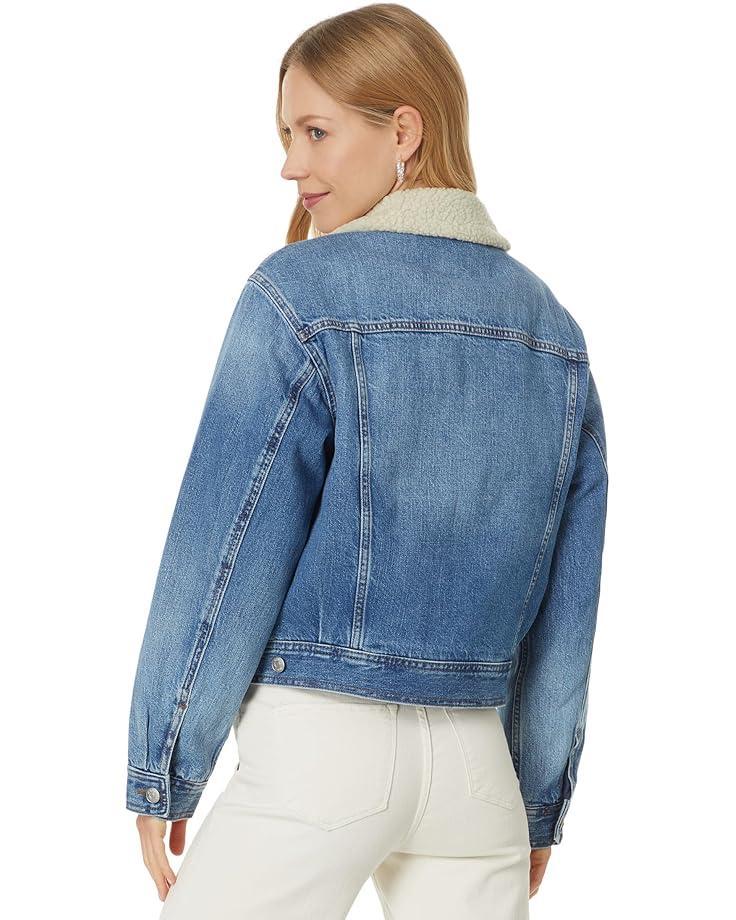 Relaxed Cropped Denim Jacket In Billings Product Image