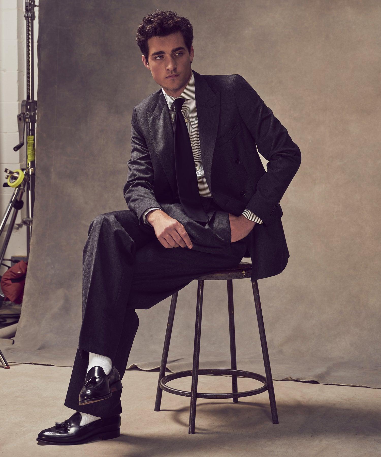 Italian Cavalry Twill Wythe Jacket in Charcoal Product Image