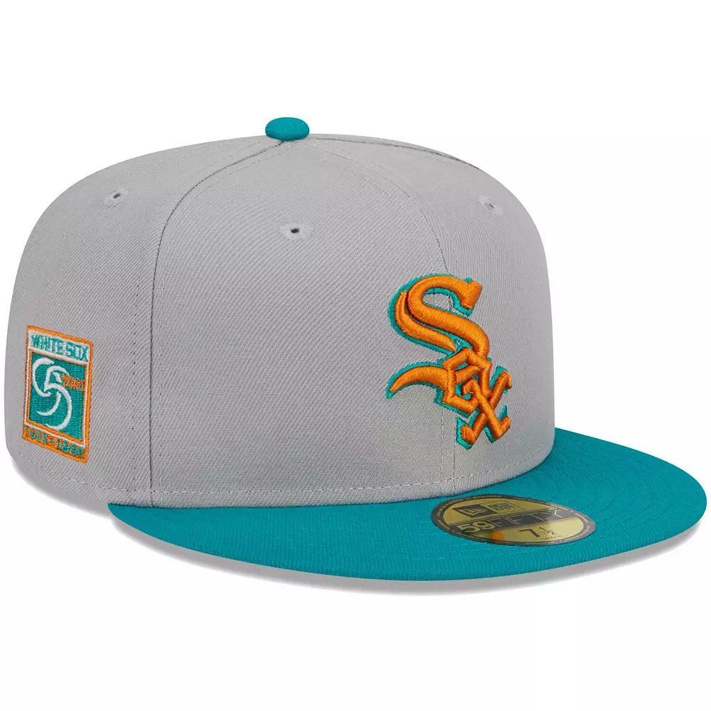 Men's New Era Gray/Teal Chicago White Sox 59FIFTY Fitted Hat,  Product Image