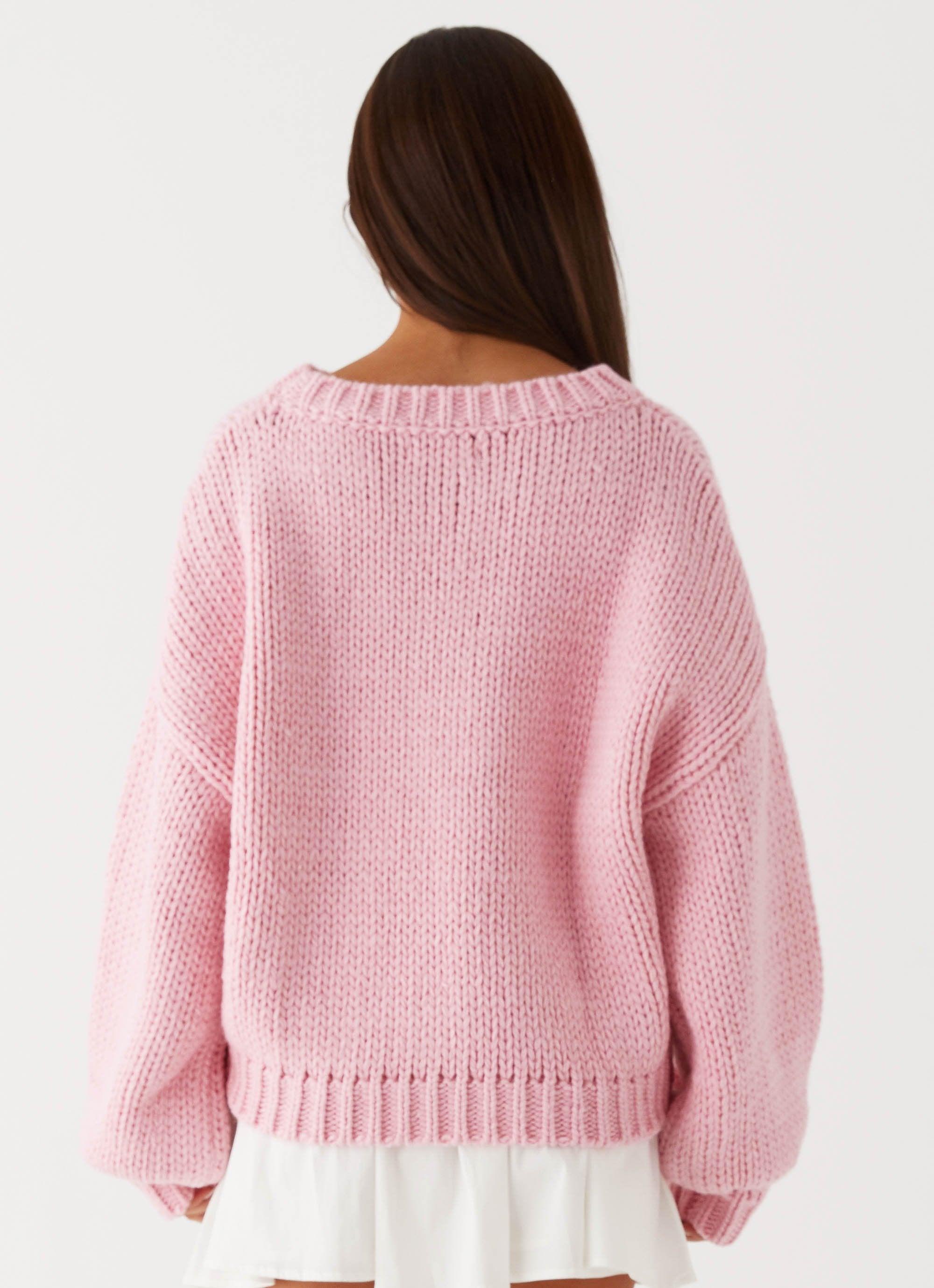 Costella Knit Sweater - Pink Product Image