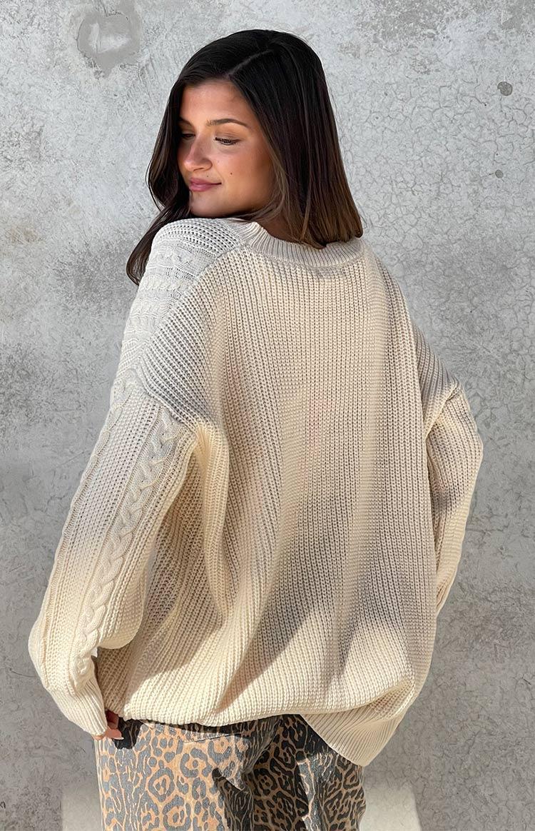 Alex Cream Oversized Sweater Product Image