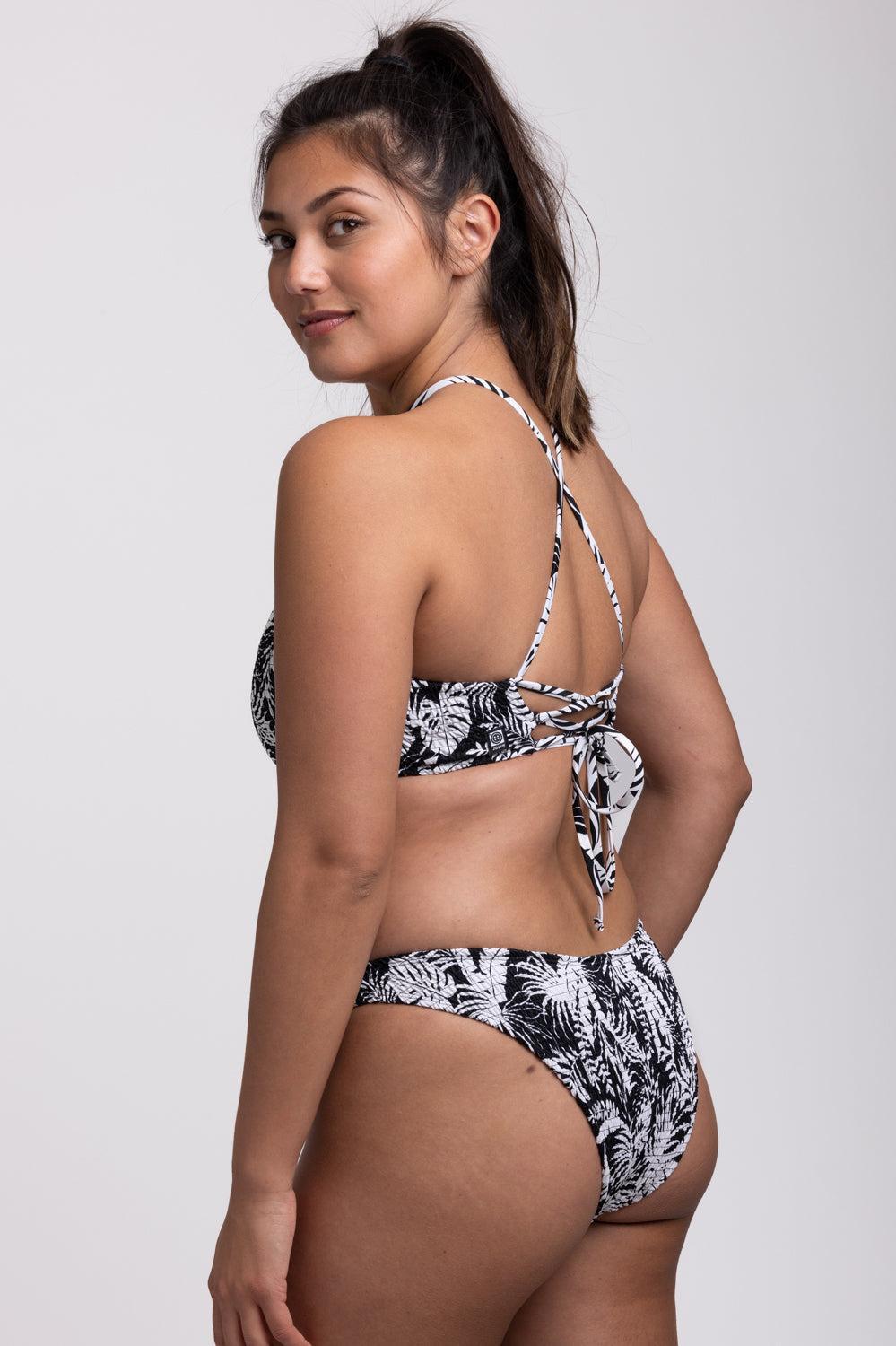 Kelia Smocked Bikini Bottom - Palm Female Product Image