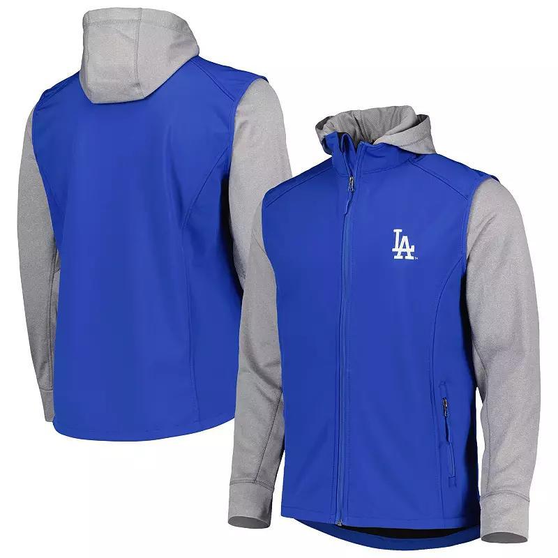 Men's Dunbrooke Royal/Heather Gray Los Angeles Dodgers Alpha Full-Zip Jacket, Size: Medium, Blue Product Image