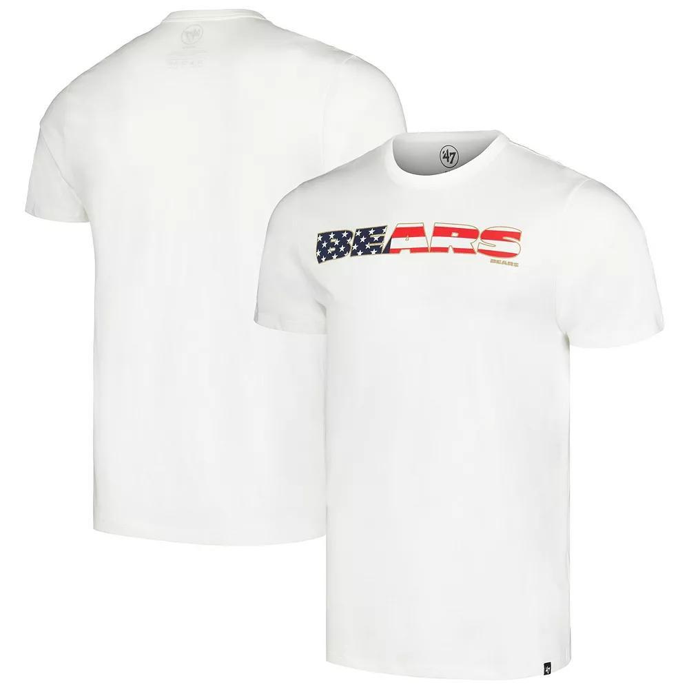 Men's '47 White Chicago Bears Flag Script Franklin T-Shirt,  Product Image