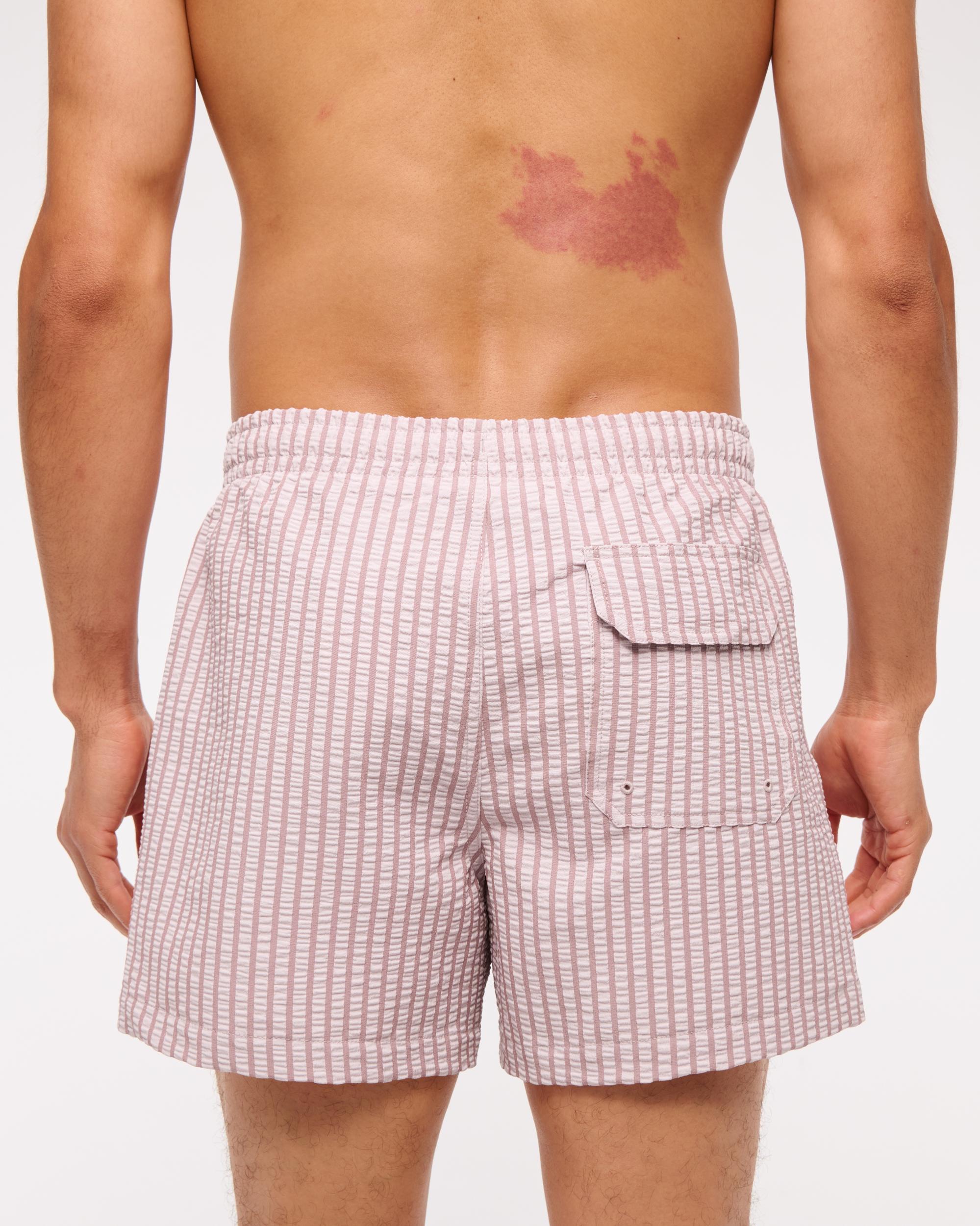 Pull-On Micro-Seersucker Swim Trunk Product Image