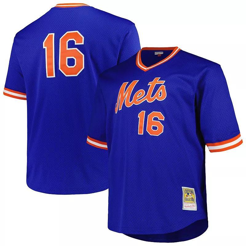 Men's Profile Dwight Gooden Royal New York Mets Big & Tall Cooperstown Collection Mesh Batting Practice Jersey, Size: XLT, Blue Product Image