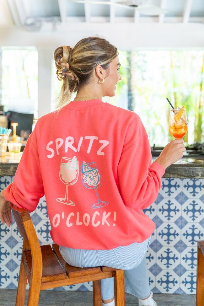 Cin Cin! Light Red Graphic Sweatshirt Product Image