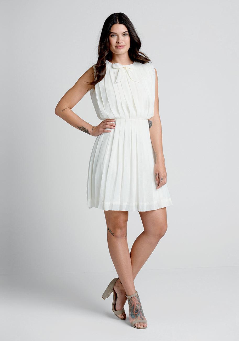 The Pleat-est Things Mini Dress Product Image