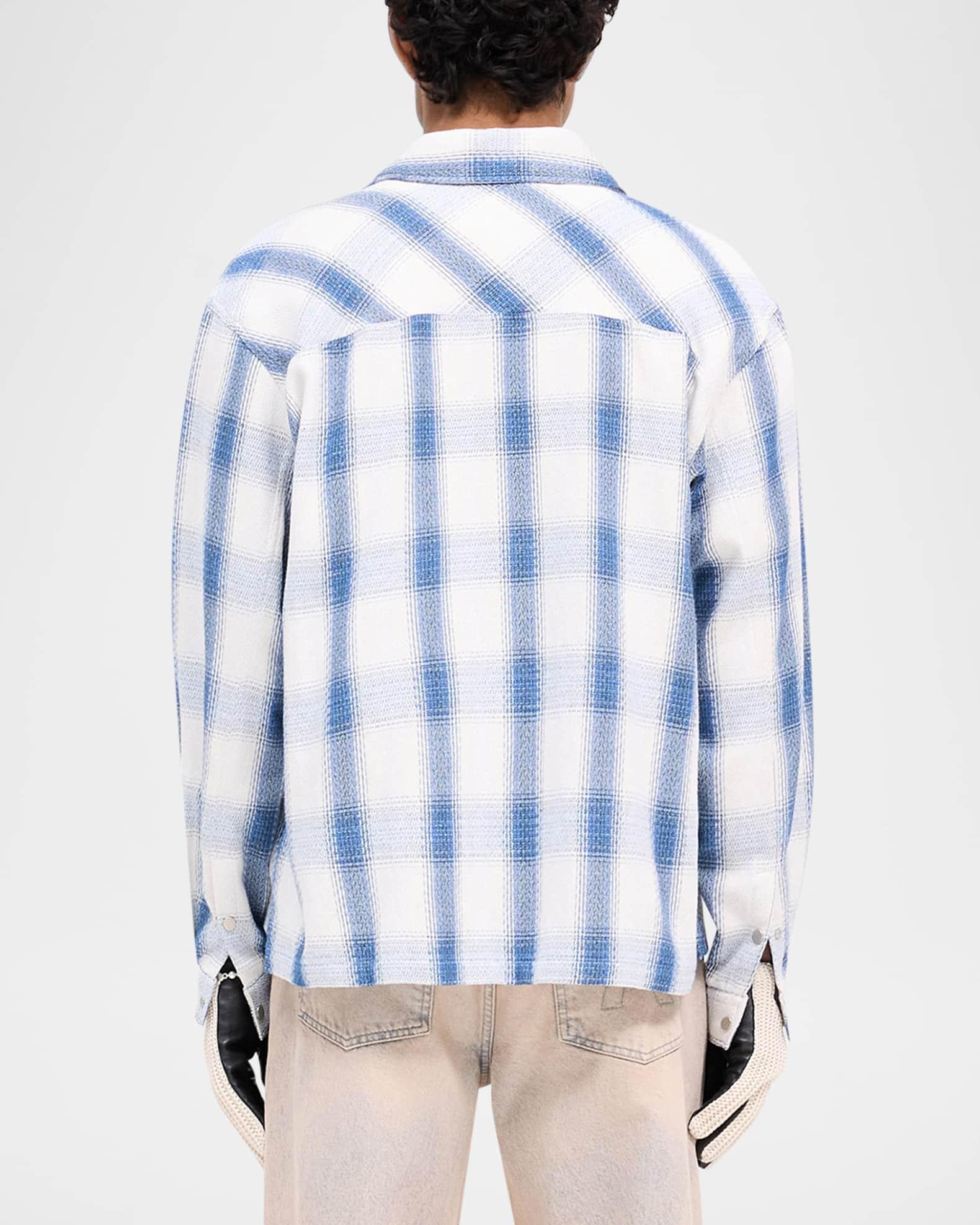 Men's Flannel Button-Down Shirt Product Image