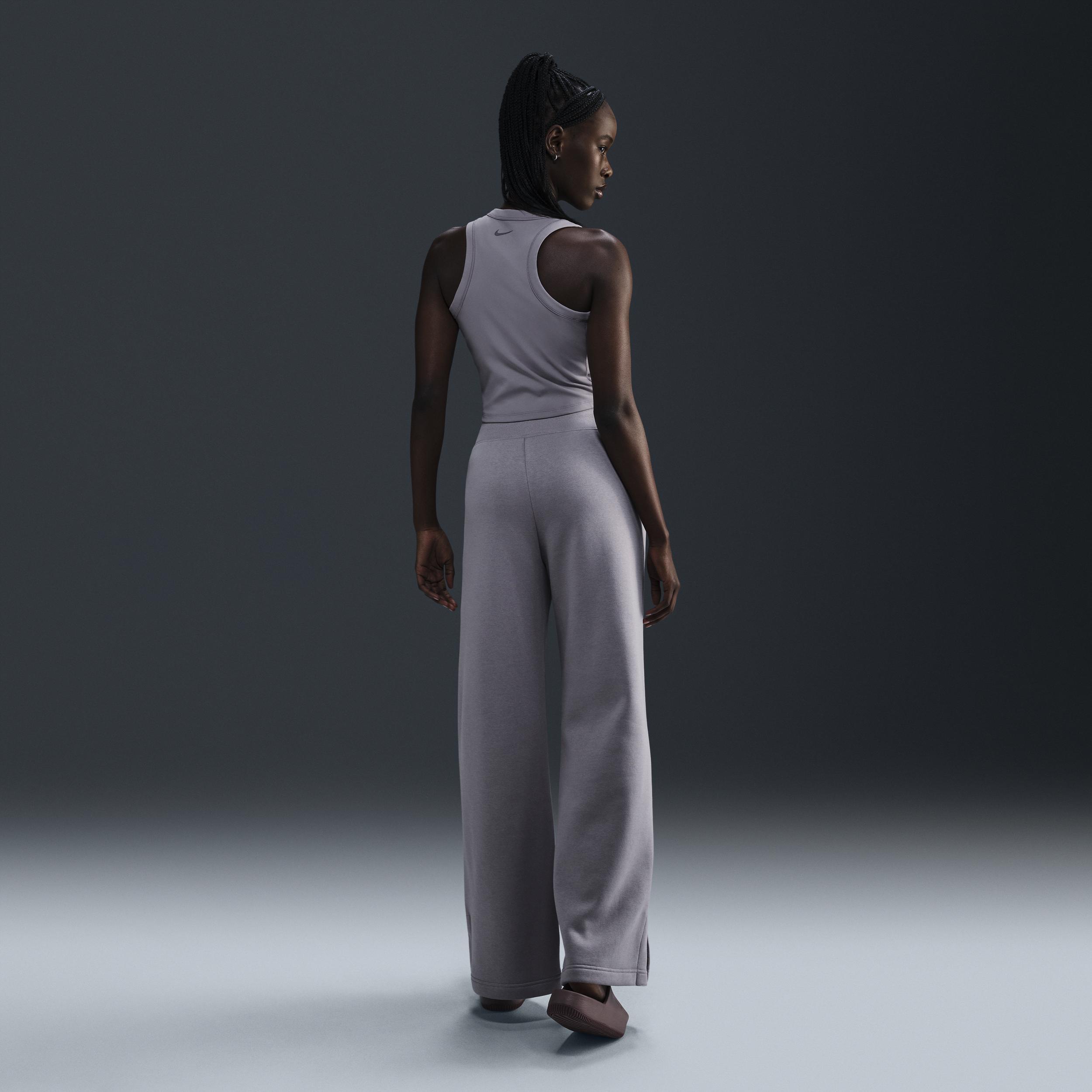 Women's Nike Sportswear Phoenix Fleece High-Waisted Wide-Leg Logo Pants Product Image