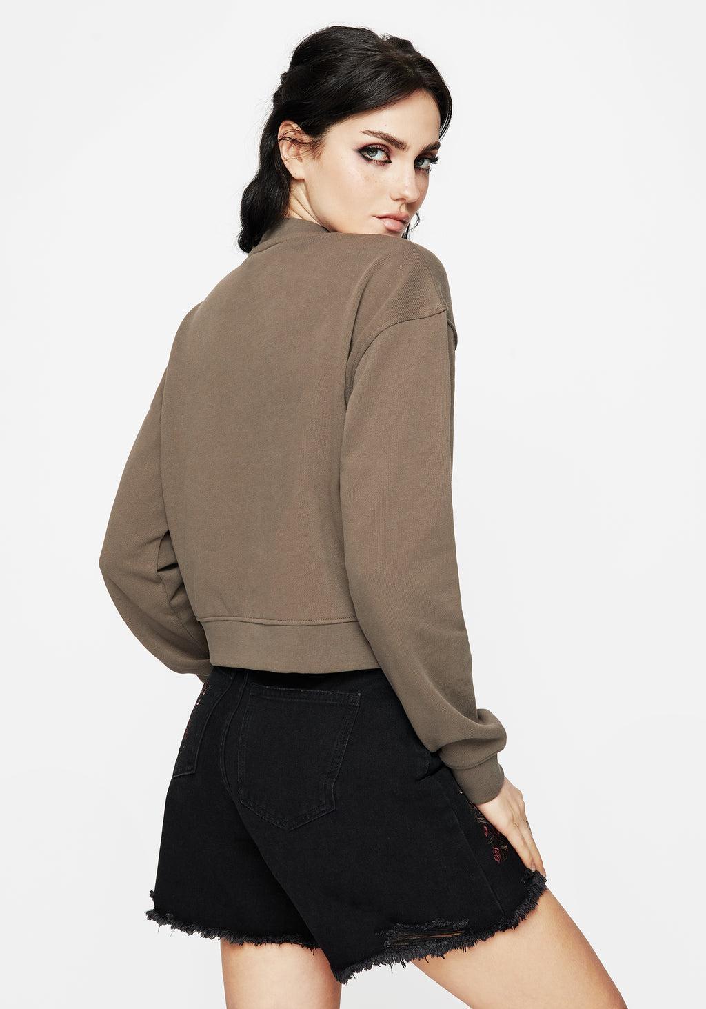 Galerina Graphic Print Cotton Sweatshirt Product Image