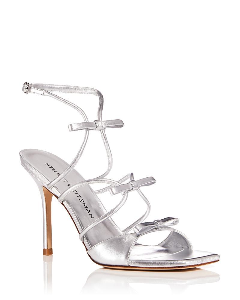 Stuart Weitzman Womens Tully 100 Bow Strappy Sandals Product Image