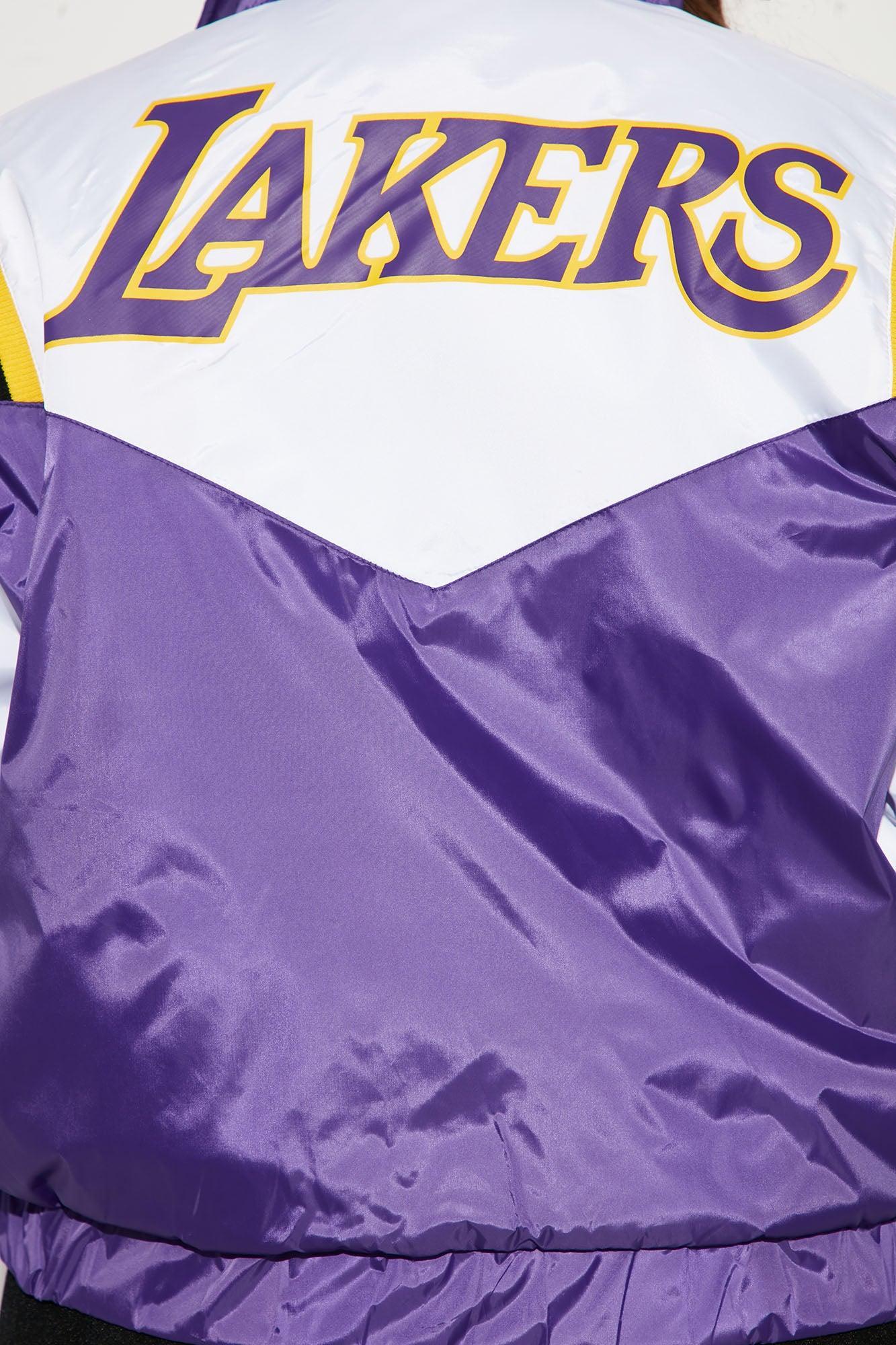 Lakers Overtime Puffer Jacket - Purple Female Product Image