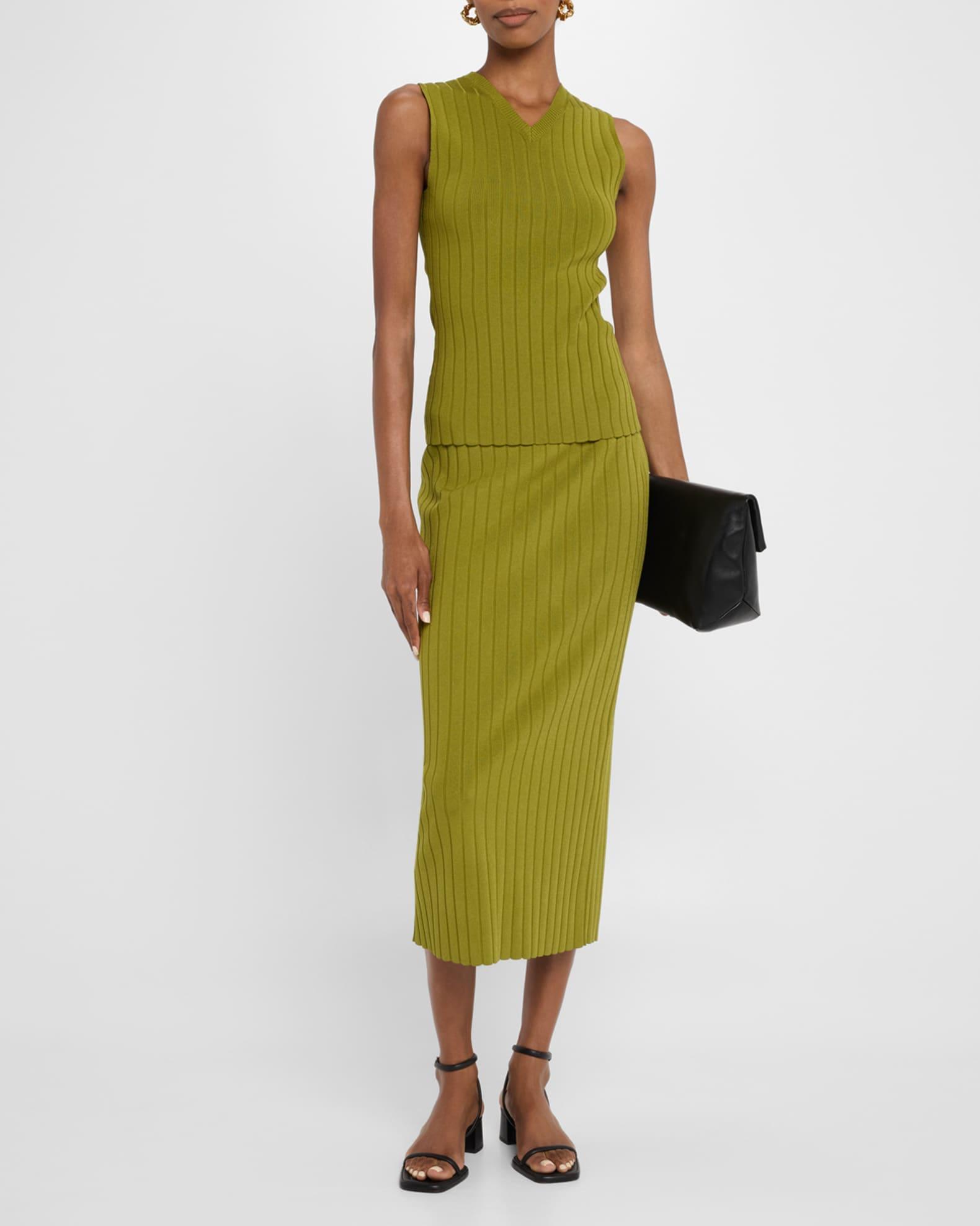 Rib Knit Sweater Vest Product Image