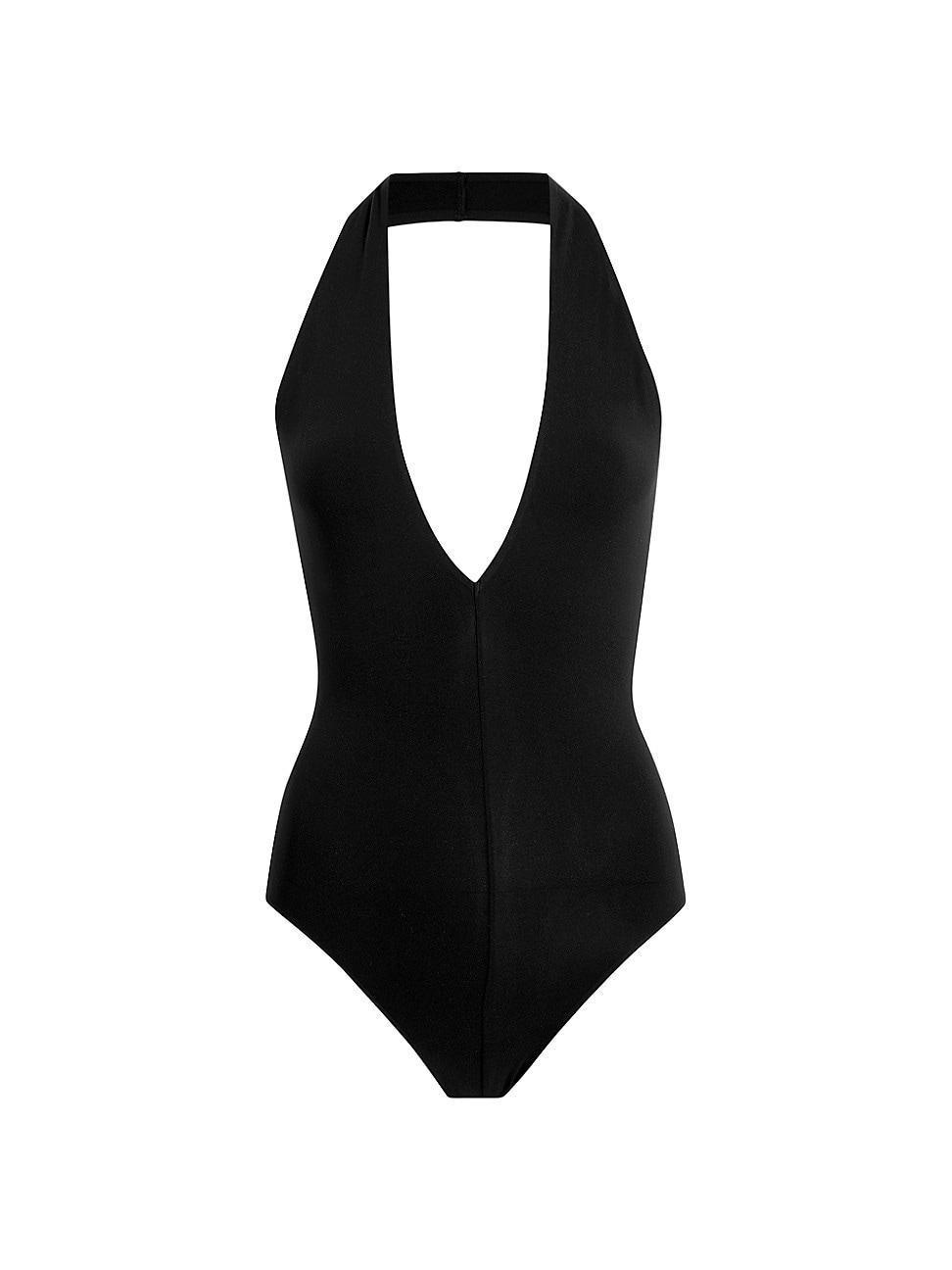 Womens Ballet Deep Plunge Halterneck Bodysuit Product Image