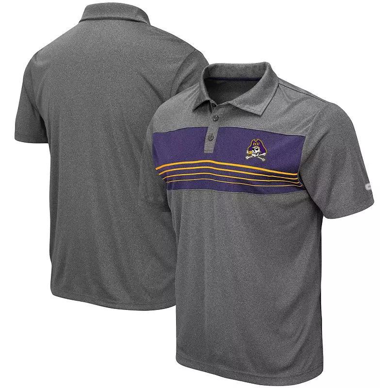 Mens Colosseum Heathered Charcoal Baylor Bears Smithers Polo Product Image