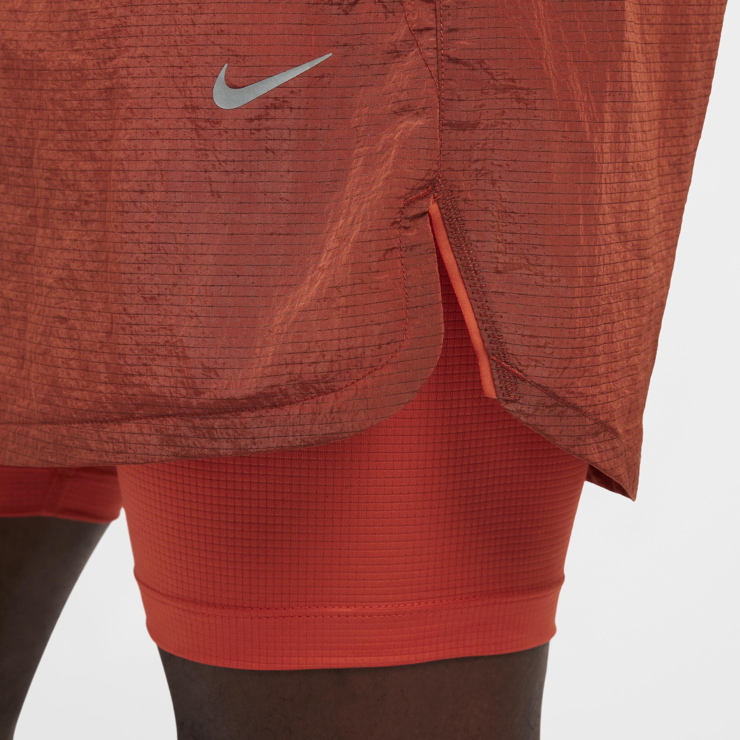 Nike Men's Stride Running Division 5" Dri-FIT Water-Repellent 2-in-1 Running Shorts Product Image