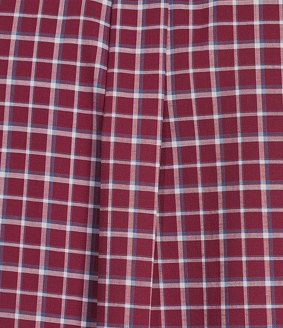 Gold Label Roundtree & Yorke Non-Iron Short Sleeve Medium Plaid Pattern Sport Shirt Product Image