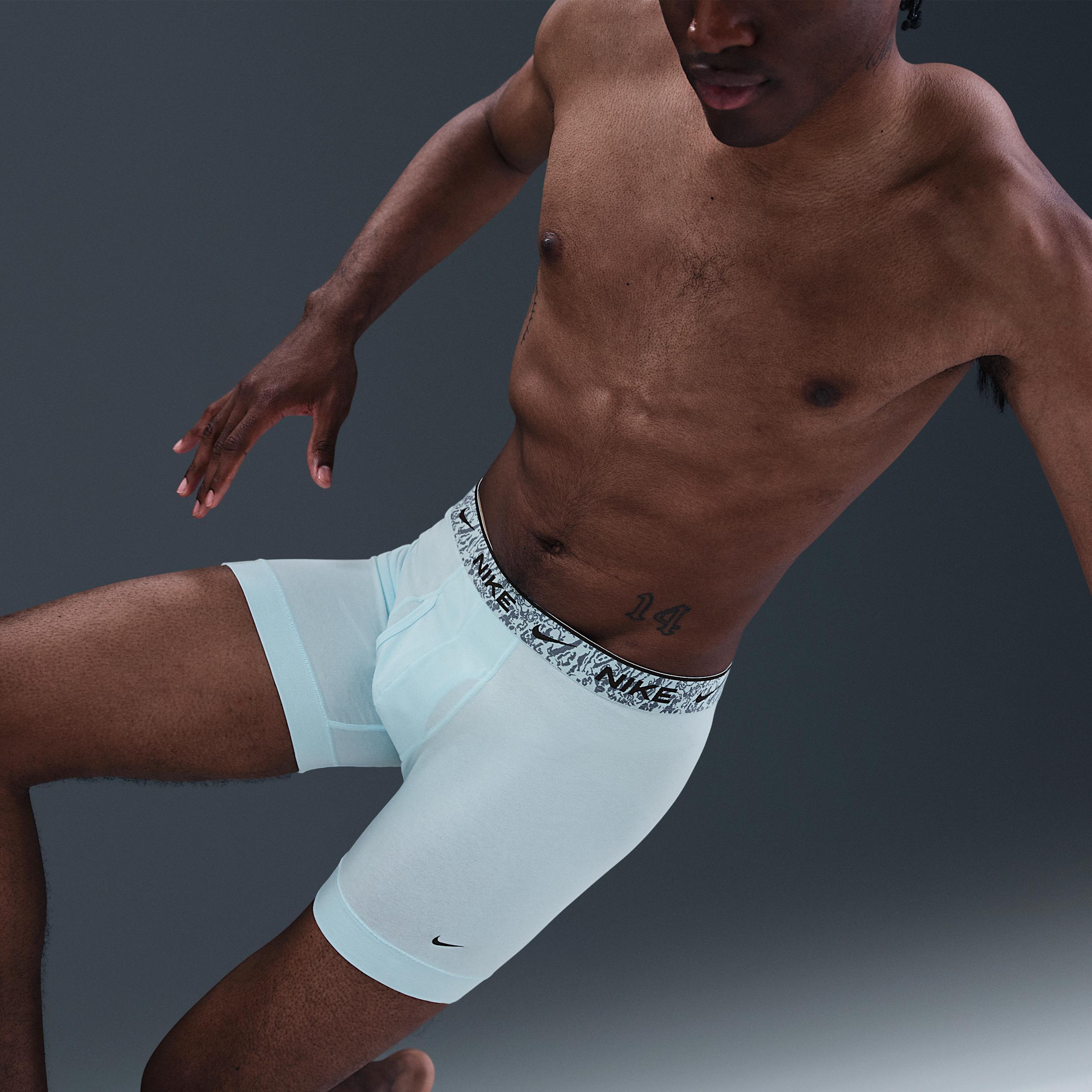 Nike Men's Dri-FIT Essential Cotton Stretch Boxer Briefs (3-Pack) Product Image