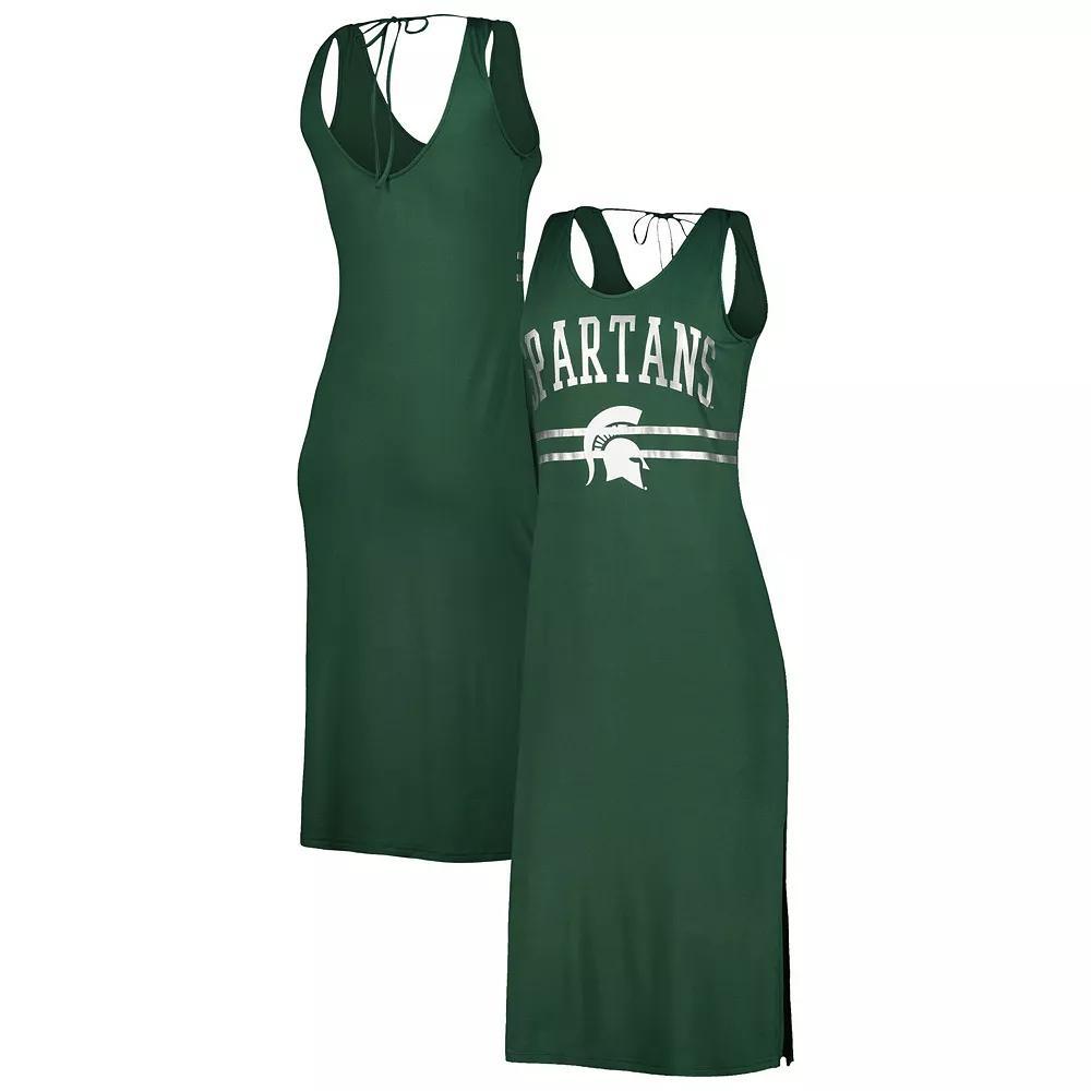 Women's G-III 4Her by Carl Banks Green Michigan State Spartans Training V-Neck Maxi Dress, Size: Small Product Image