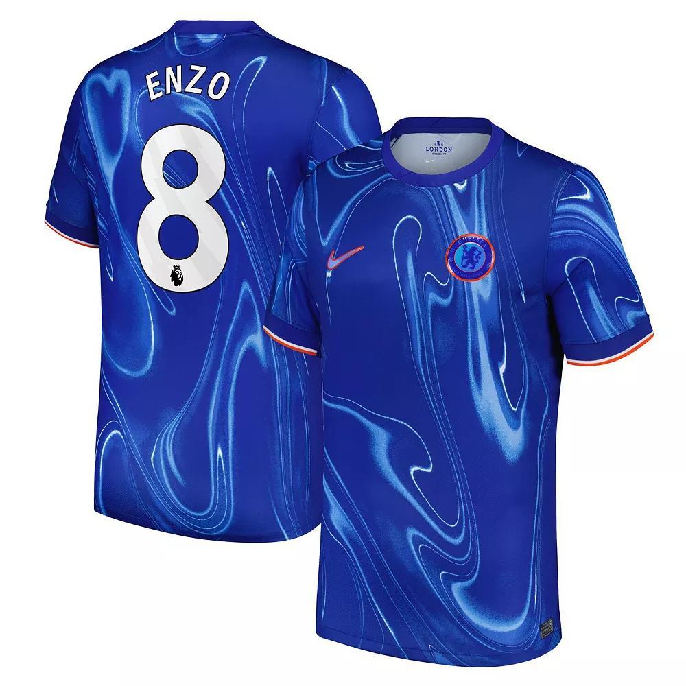 Men's Nike Enzo Fern��ndez Blue Chelsea 2024/25 Home Replica Player Jersey, Size: Large, Chl Blue Product Image