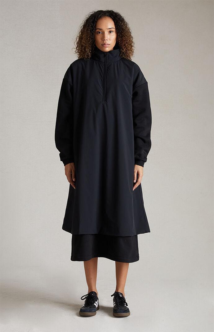 Fear of God Essentials Women's Nylon Fleece Mock Neck Sweater Dress - Product Image