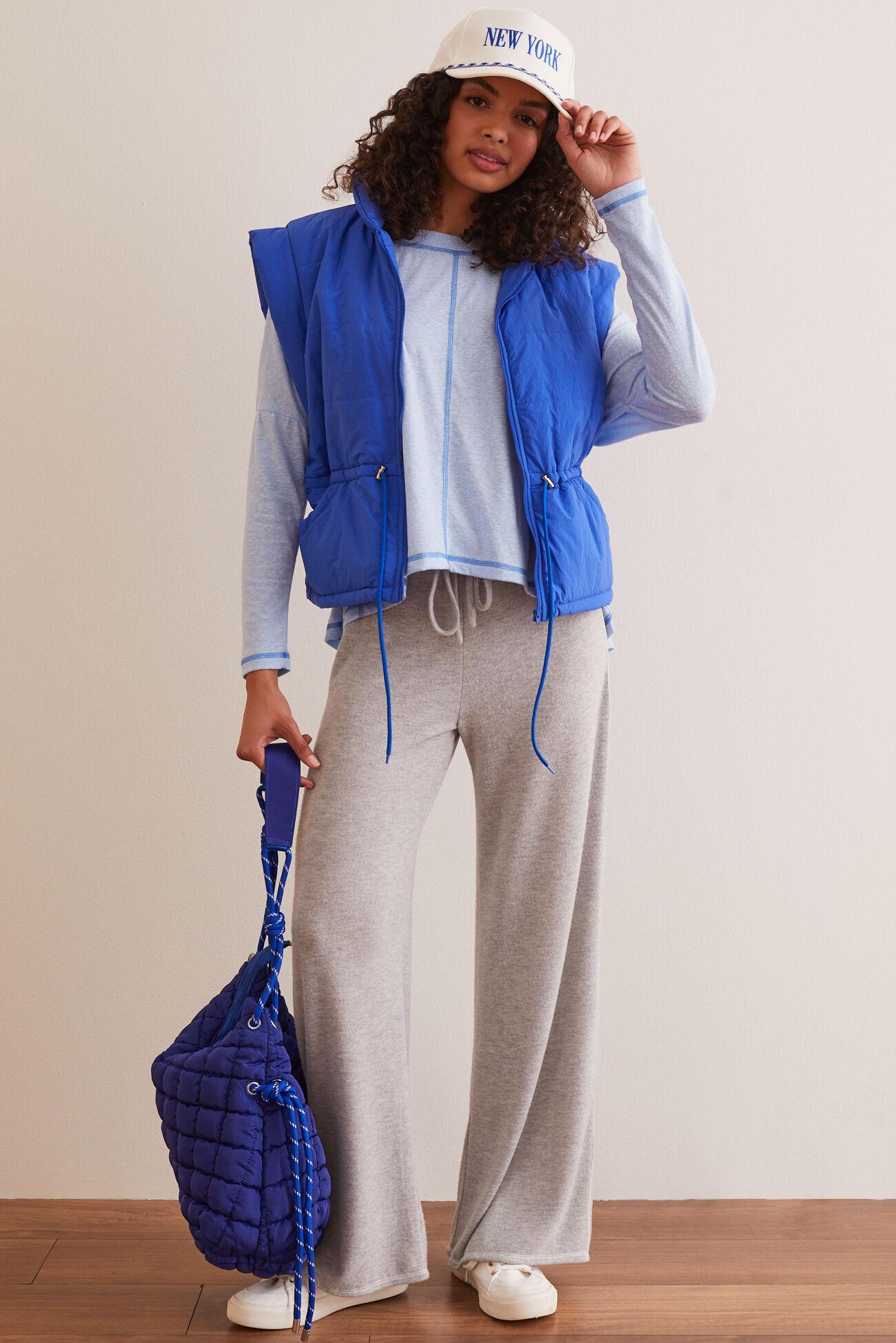 Clocked Out Wide Leg Lounge Pants Product Image