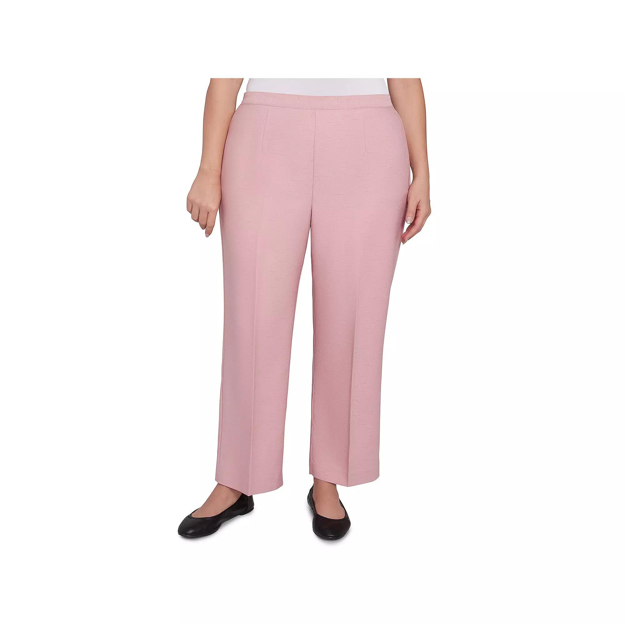 Plus Size Alfred Dunner Estate Pull-On Short Length Pants, Women's, Size: 24 W, Pink Product Image