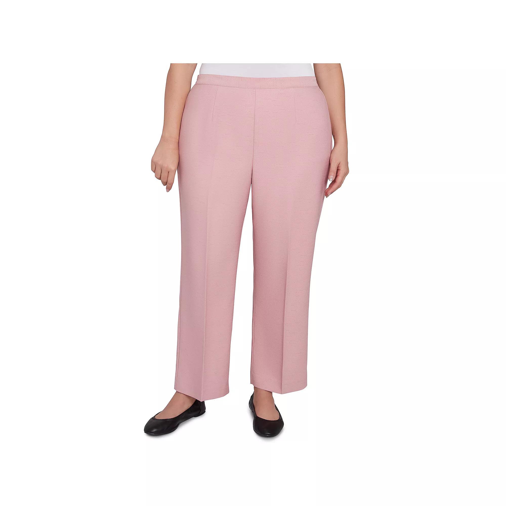 Plus Size Alfred Dunner Estate Pull-On Short Length Pants, Women's, Size: 24 W, Pink Product Image