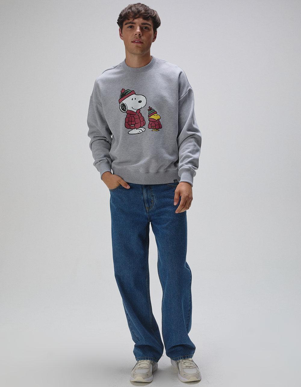 RSQ x Peanuts Puffers Mens Oversized Crewneck Sweatshirt Product Image