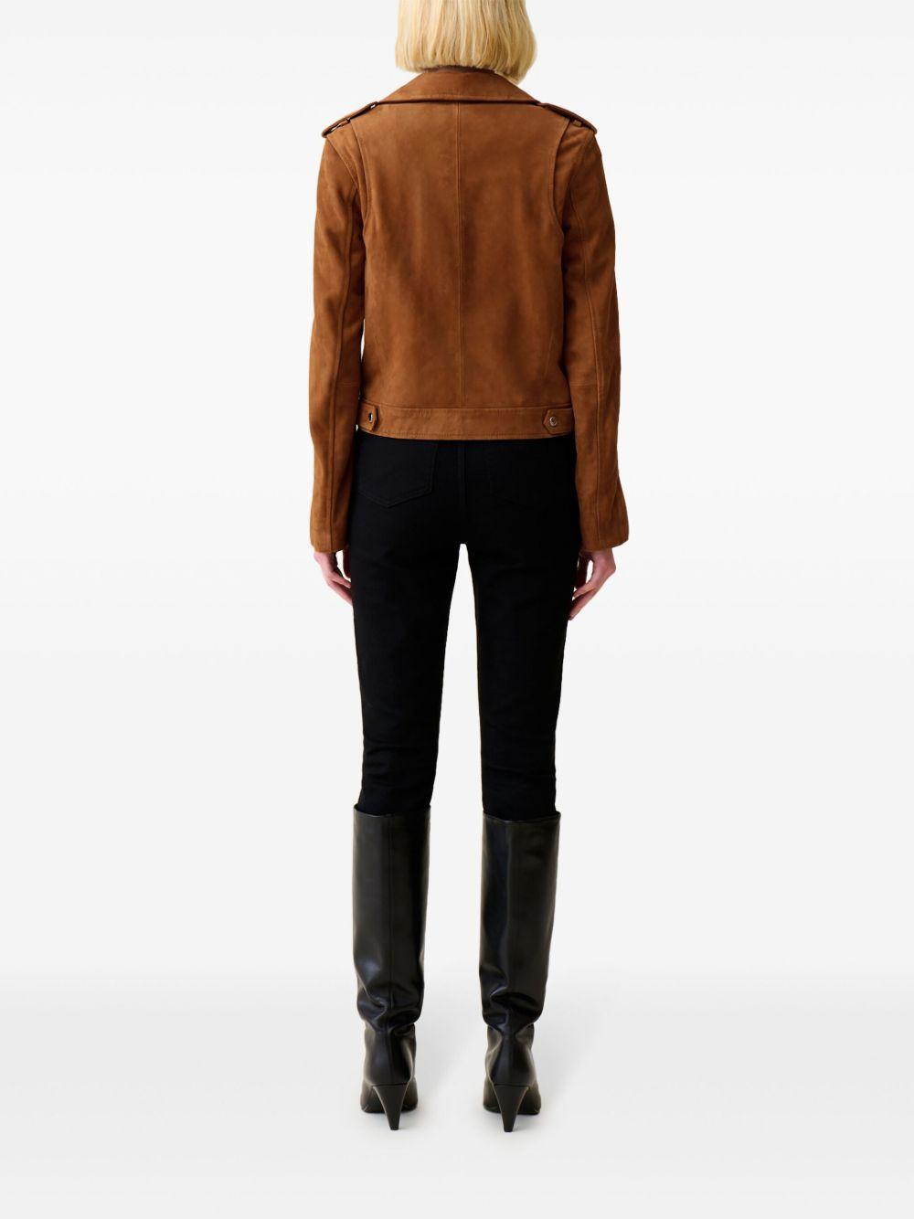 suede biker jacket Product Image