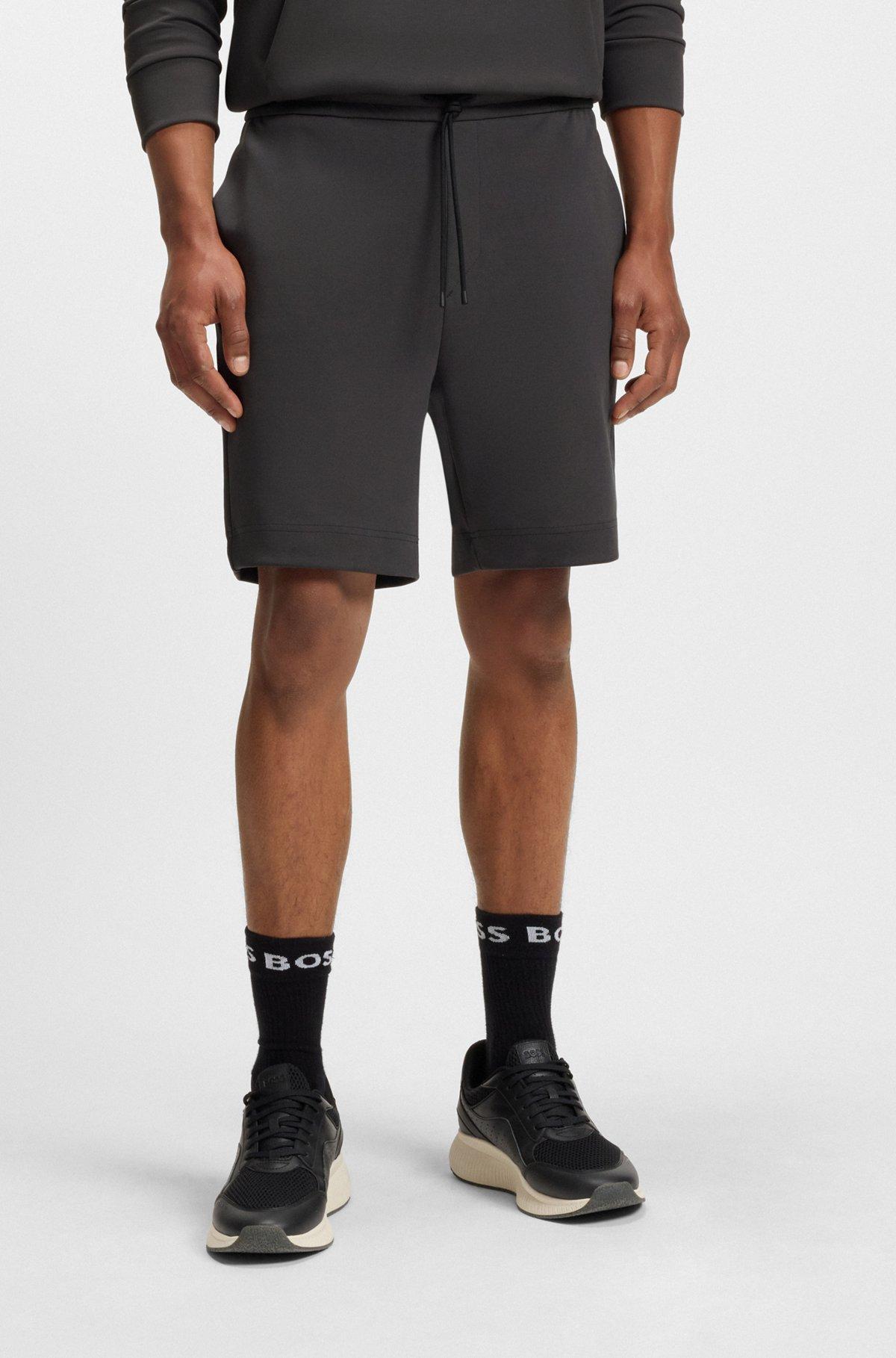BOSS -  shorts with stripe details - Dark Grey Product Image