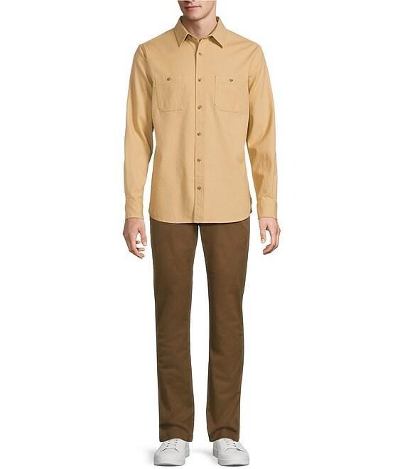 Rowm Long Sleeve Solid Textured Woven Shirt Product Image