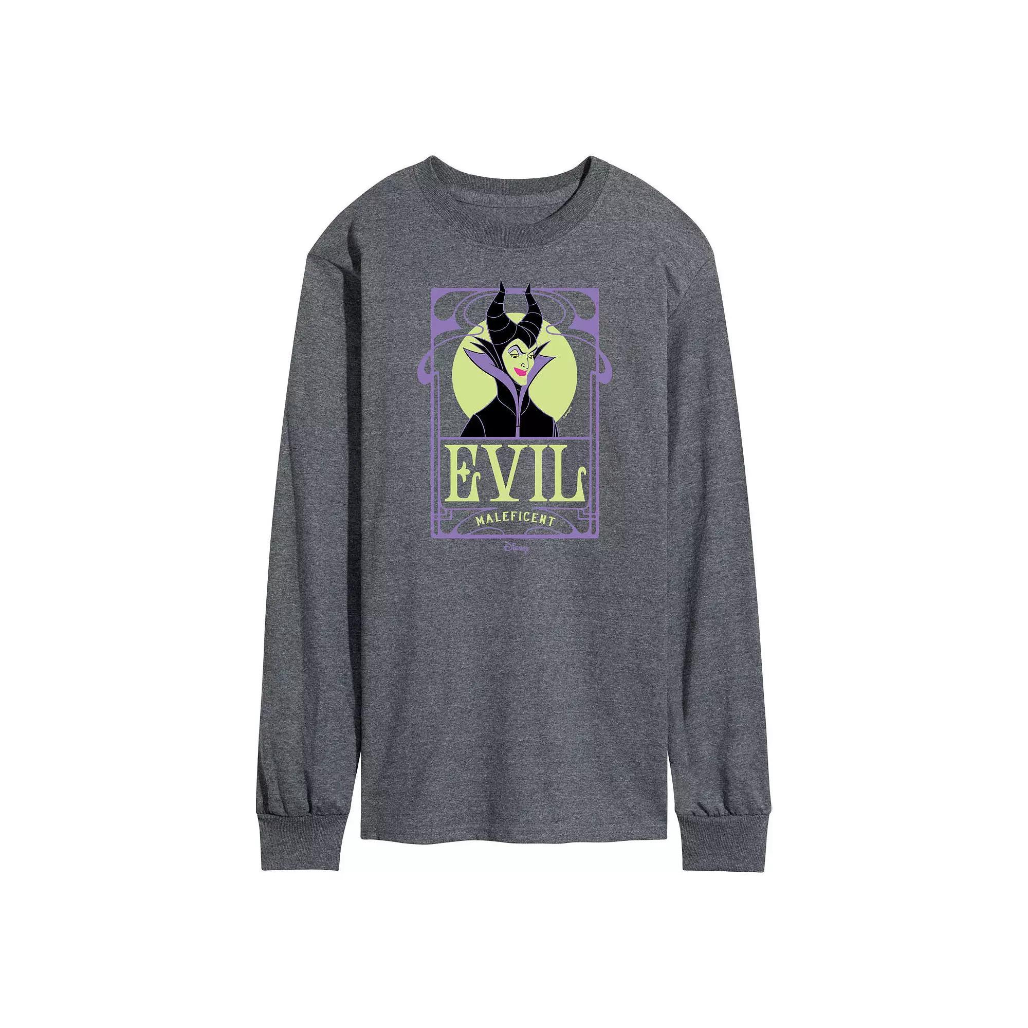 Disney Villains Men's Evil Maleficent Long Sleeve,  Product Image