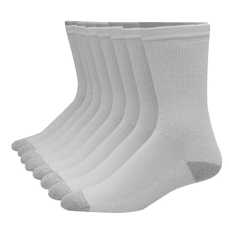 Hanes Ultimate Mens Crew Socks, 12-Pairs White 6-12 Product Image