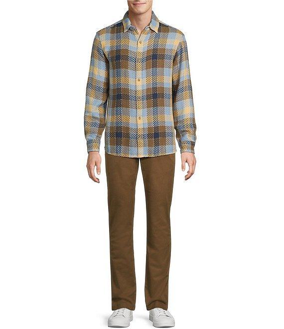 Rowm Long Sleeve Herringbone Medium Check Woven Shirt Product Image