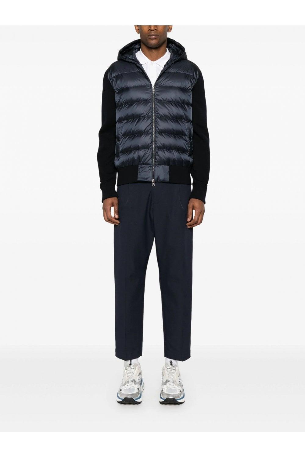 MONCLER Padded Hooded Jacket In Navy Product Image