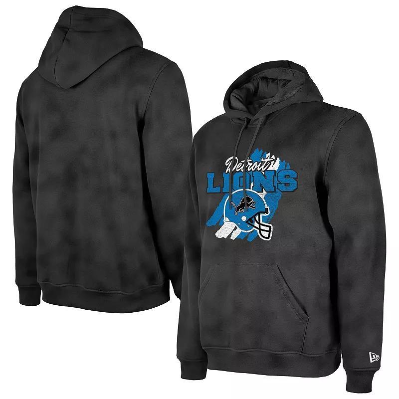 Mens New Era Detroit Lions Identity Helmet Enzyme Washed Pullover Hoodie Product Image