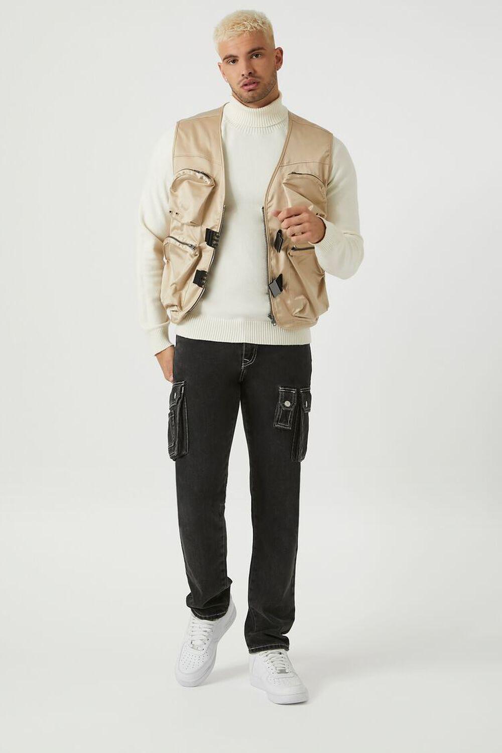 Utility Cargo Zip-Up Vest | Forever 21 Product Image