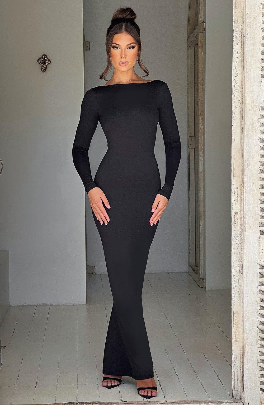 Rameesha Maxi Dress - Black Product Image