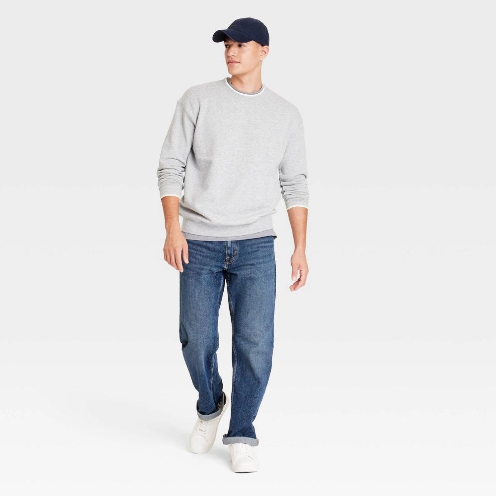 Mens French Terry Pullover Sweatshirt - Goodfellow & Co Heathered XL Product Image