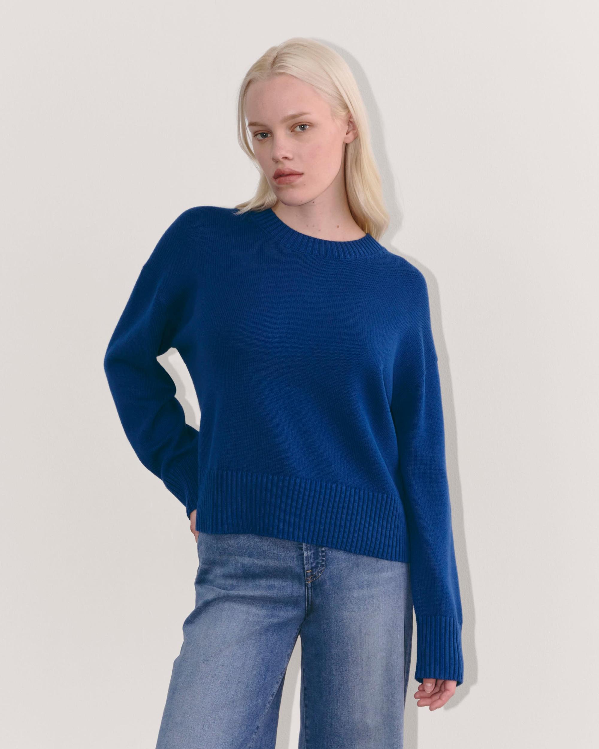Womens Boxy Sweater in Everyday Cotton by Everlane Product Image