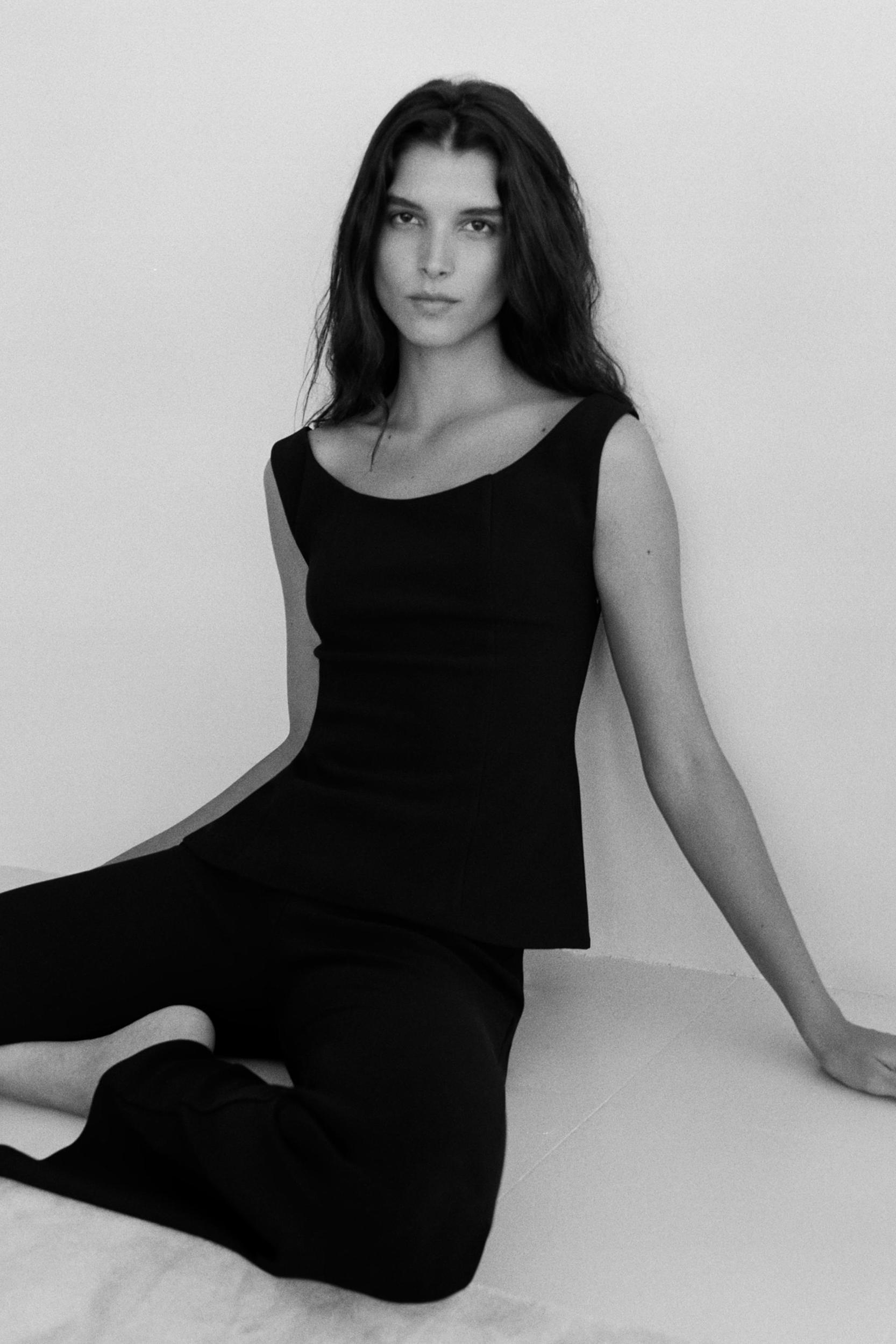 CREPE FLARE PANTS Product Image